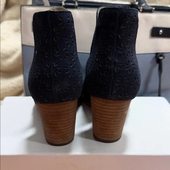 Crown & Ivy Black Cut-Out Ankle Booties - Picture 4 of 5